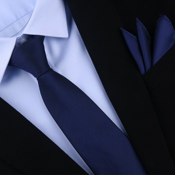 獵尚 韓版藍色領帶商務正裝西服襯衫領帶 學生 工作開會襯衣領帶