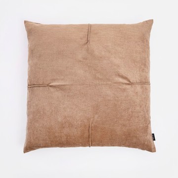 克萊歐立體壓摺抱枕套60x60cm 彌月咖