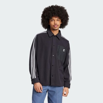 adidas 愛迪達 長袖上衣 男款 襯衫 運動 亞規 三葉草 Polar shirt 黑 IZ1834 (S2759)