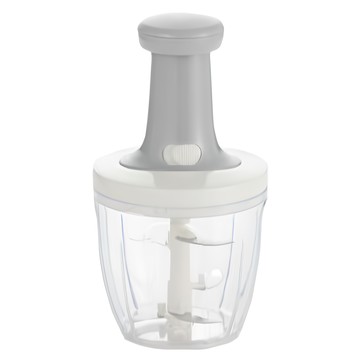 YOSHIKAWA 吉川 推壓式食物處理器 1L 輕鬆按壓 快速處理食材 透明容器設計 5005175 白 透明色  白 透明色