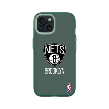 iPhone 15 Clear 憂墨綠 - NBA - Logo-布魯克林籃網 Brooklyn Nets - Light
