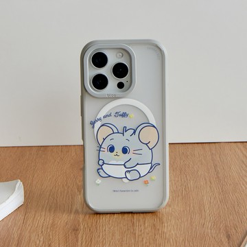 【TOYSELECT】湯姆貓與傑利鼠GOKKO-Tuffy寶寶極光霧透MagSafe iPhone手機殼