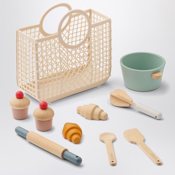 Lisbeth wooden play cooking set