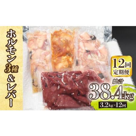 ふるさと納税  長崎和牛 ミックスホルモン 3種  レバー 詰め合わせ 計3.2kg（200g×16P） 《長与.. 長崎県長与町