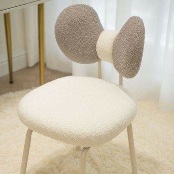 免運附發票 奶油北歐可旋轉化妝蝴蝶凳可愛椅子少女心臥室靠背椅網紅設計 公司貨 出貨快CH7101