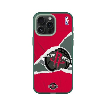 iPhone 15 Pro Max Clear 憂墨綠 - NBA - 熱血系列-休士頓火箭 Houston Rockets - Sweat and Tears