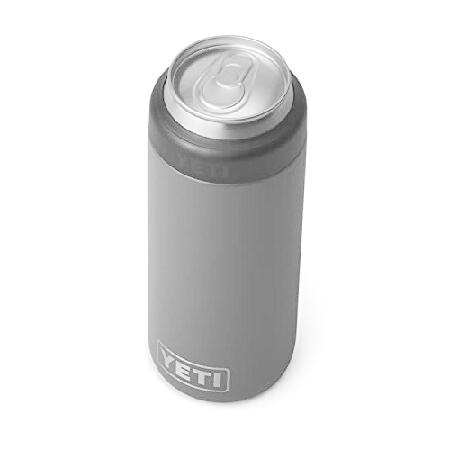 YETI Rambler 12オンス Colster スリム缶インシュレーター スリムハードセルツァー缶用 チャコール並行輸入品