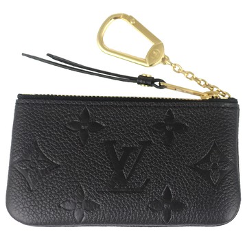 LV Empreinte 黑真皮LV壓紋鑰匙零錢包-M80879