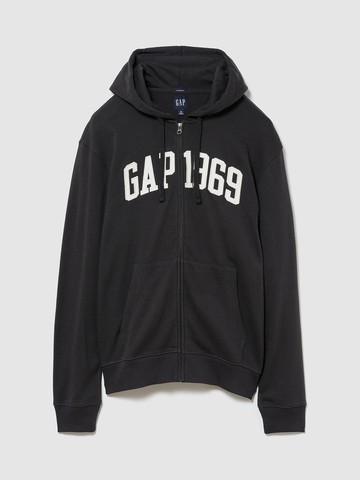 法式毛圈布寬鬆 Gap 1969 Logo 拉鍊帽T