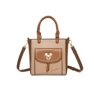 【Disney】米奇-法式拿鐵-兩用手提包-可可歐蕾 PTD23-D6-52BN