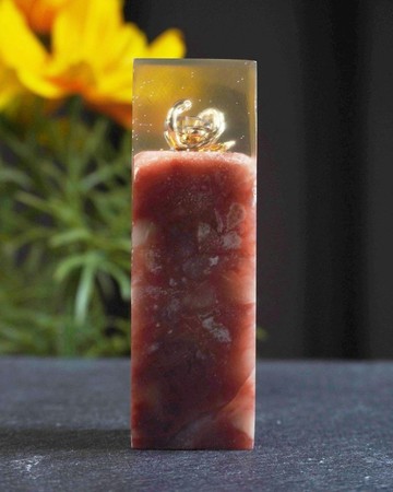 客製化手工印章-|金蛇愛心樹酯印章 1.9x1.9 CM|篆刻印章
