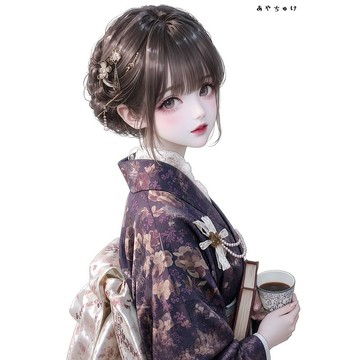 【9 月新款】07-141-0068 人物貼紙 幻想復古浪漫喫茶