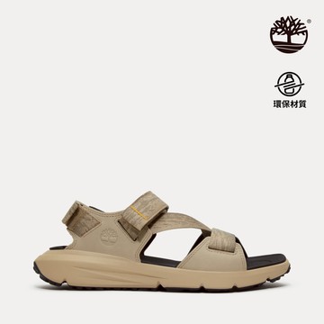 男款淺棕色後扣式涼鞋|A6DPPEVH