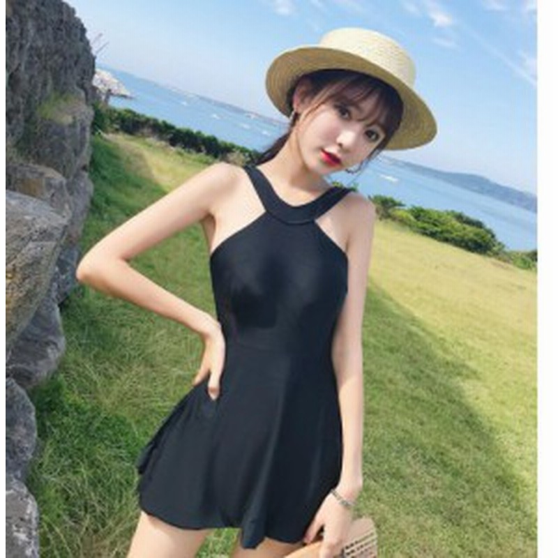 ワンピース水着 レディース ブラック 体型カバー オールインワン ミセス 水着ワンピース ぽっちゃり おしゃれ 海水浴 温泉 ビーチ 代 3 通販 Lineポイント最大1 0 Get Lineショッピング