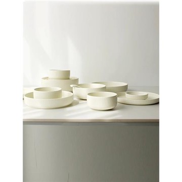 唯物生活 北歐餐具碗碟套裝家用喬遷碗盤 釉下彩餐具現代輕奢簡約