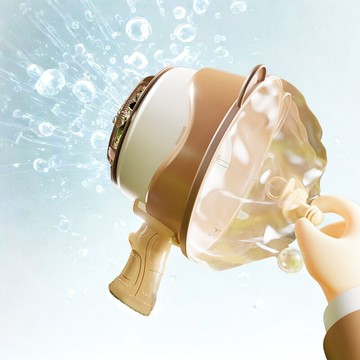 沖天泡泡機 空氣泡泡機 風力打泡機 泡泡空氣炮 魔法吹泡泡 網紅空氣泡泡機 親子玩具 玩具禮物 趣味