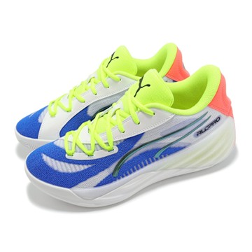 Puma 籃球鞋 All-Pro Nitro 男鞋 白 藍 螢光綠 氮氣中底 緩衝 支撐 運動鞋 31125901