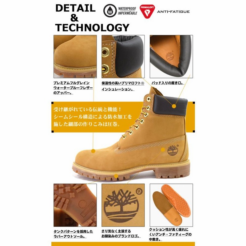 日本正規品 ティンバーランド ブーツ Timberland 6インチ プレミアム