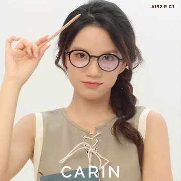 CARIN 光學眼鏡 AIR2 R C1 圓形膠框 NewJeans同款 - 金橘眼鏡