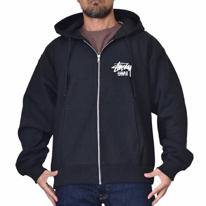 代引不可 ステューシー stussy ZIP basic zip hoodie Stussy ステューシー パーカー ジップ メンズ