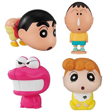 現貨 日版 蠟筆小新 頭就是轉蛋 環保扭蛋 三代 小新露屁屁 巧克比 阿呆 小葵 現貨