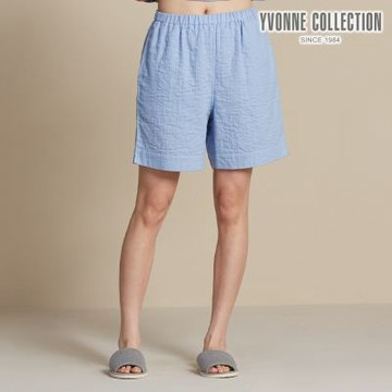 YVONNE 以旺傢飾 雙層紗短褲-灰藍（M/L）