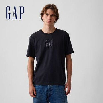 【GAP】Gap LogoT恤-無月黑(907341)