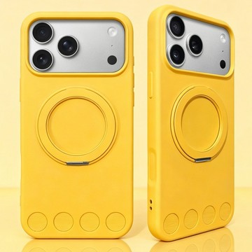 新款簡約  膚感防摔設計   360°可旋轉防摔支架殼 適用於iphone  17 16 15 14 13 promax