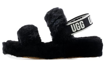 UGG OH YEAH SLIDE BLACK WOMEN