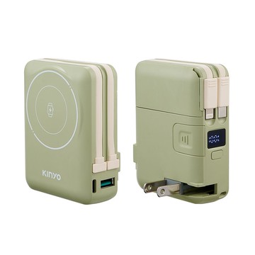 【KINYO】KPB-2656 10000mAh 九合一行動電源 綠色【三井3C】