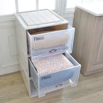 Fits特大款45寬單層抽屜收納櫃 高30cm 3入 單一規格