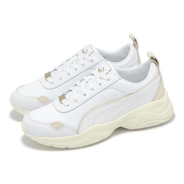 休閒鞋 Cilia Mode Lux 女鞋 白 米白 厚底 增高 皮革 老爹鞋 39782401