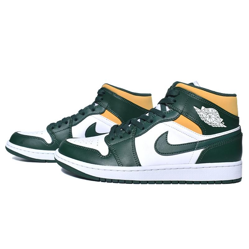 NIKE AIR JORDAN 1 MID Seattle Supersonics ナイキ エア ジョーダン 1 ミッド スニーカー ( 緑  グリーン 白 シアトル 554724-371 ) | LINEショッピング