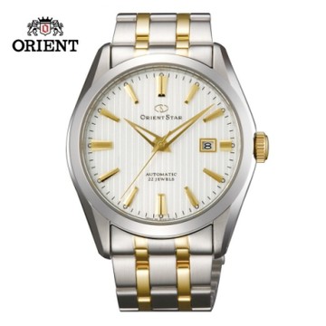 ORIENT STAR 東方之星Mechanical Contemporary 系列機械錶 鋼帶款 間金 白色面 SDV02001W  - 41.0mm