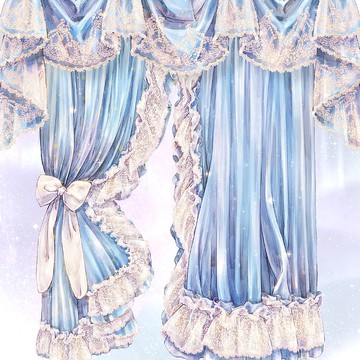 灰姑娘窗簾貼紙組 (3款)