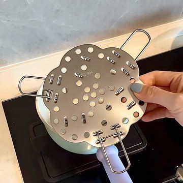 隔日💥多功能不鏽鋼蒸架食品級伸縮蒸格廚房家用加厚可摺疊蒸盤放鍋格架