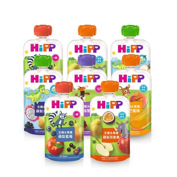 【蝦皮直營】HiPP 喜寶生機水果趣100g/包 果泥 100%有機水果 寶寶副食品 寶寶果泥
