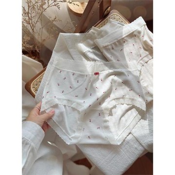 小小櫻桃~溫柔少女80S超細纖維無痕超薄彈力中腰女生內褲女純棉襠