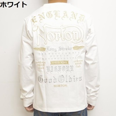 ノートン Norton 服 アパレル 223N1111 長袖Tシャツ ゴールド刺繍 