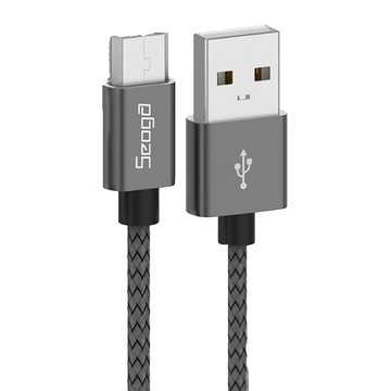 Seoga 5pin金屬快速充電線  3m  灰色  1條