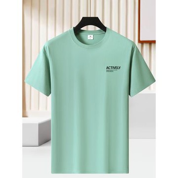 純棉短袖t恤男夏季2025新款時尚潮寬松青年百搭男士半袖T恤打底衫