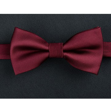 【拉福】斜紋質感新郎領結結婚領結糾糾(暗紅斜紋) )