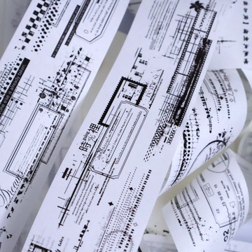 線與框 PET 和紙膠帶 特油模切 5m 卷