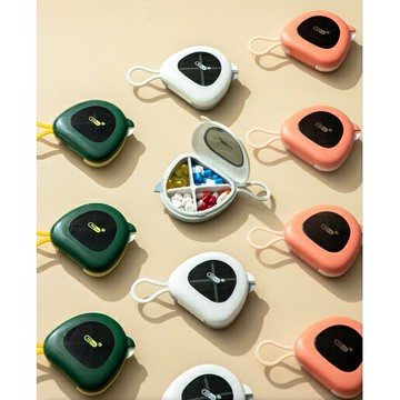 台灣現貨｜藥盒便攜密封 大容量迷你分裝盒 隨身藥片收納盒 小號切藥器 一周藥盒｜丹丹悅生活