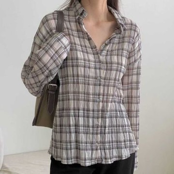 正韓女上衣 莫妮卡長袖襯衫OPG1013-創翊韓都