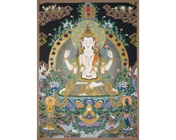 充滿靈性的生日禮物－傳統藏式觀世音菩薩唐卡