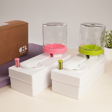 【CHL】淨水迴圈 畫筆清洗器 繪畫用 毛筆書法用 生活好物 彩盒裝  綠色 粉色 090060