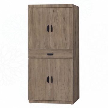 文創集 夏木2.7尺四門單抽高鞋櫃(三色可選)-80x37x182cm免組