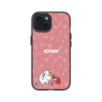 iPhone 15 Clear 酷墨灰 - Moomin - 歌妮＆小美