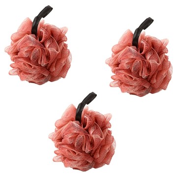 小麥購物 大號柔軟洗澡沐浴球 L998 酒紅色  50g  3個